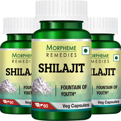 

Morpheme Remedies Shilajit Extract 500 mg (Pack Of 3)(180 No)