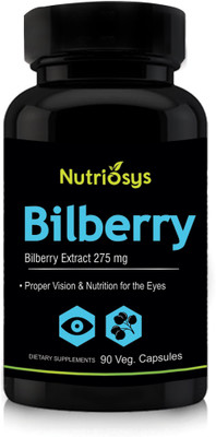 

Nutriosys Bilberry Extract - 275mg ,Veg Capsules(90 No)
