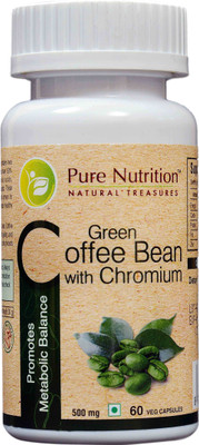 

Pure Nutrition Green Coffee Bean with Chromium (Promotes Metabolic Balance)(60 No)