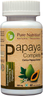 

Pure Nutrition Papaya Complete (Supports Platelet Immunity & Digestion) - 60 Caps(60 No)