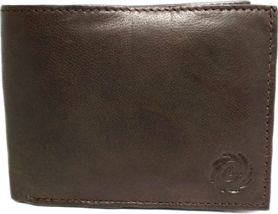 

Color One Men Casual Brown Genuine Leather Wallet(3 Card Slots), Colorone brown