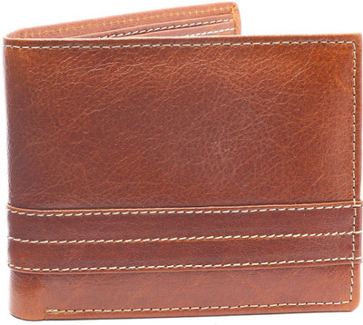 

NUKAICHAU Men Brown Genuine Leather Wallet(6 Card Slots)