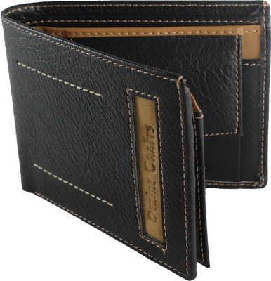 

Dezire Crafts Men Casual Black, Tan Artificial Leather Wallet(7 Card Slots)