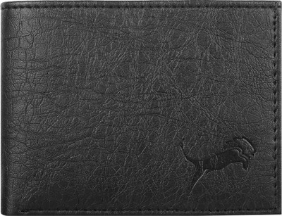 

wild edge Men Casual Black Artificial Leather Wallet(10 Card Slots)