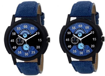

Glamexy new latest Multicolor set of 2 For Men and Boys Watch new look Watch - For Girls
