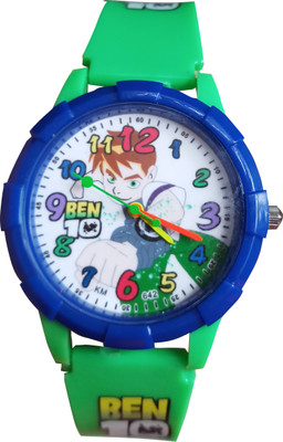 

SS Traders - Cute Green Ben10 Kids Analog Watch - Good gifting Item Watch - For Girls