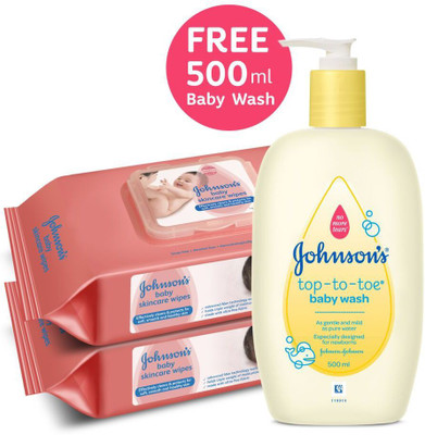 

Johnson's Skincare Wipes with Top-to-toe Baby Wash