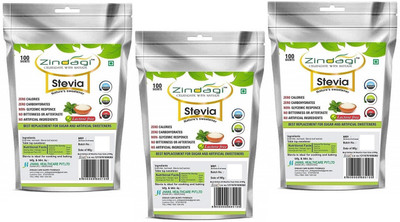 

Zindagi Stevia Powder - Natural Stevia White Powder - Sugarfree Stevia Sachets (Pack Of 3) Sweetener(100 g, Pack of 3)