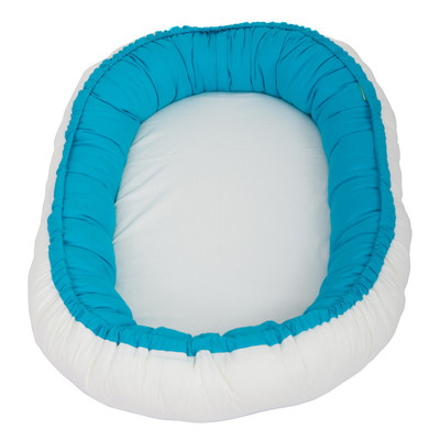 

Baybee Comfo Sleeping Baby Bed Reversible Bed Crib(Fabric, Blue)