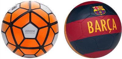 

SportsCorner Ordem + Barca Blue/Red (Pack of 2) Football - Size: 5(Pack of 2, Multicolor)