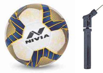 

Nivia Force Football With pump combo Football - Size: (Pack of 2, Multicolor
