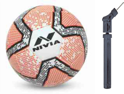 

Nivia Rabona 2.0 Pink Football With pump combo Football - Size: (Pack of 2, Multicolor