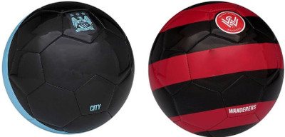

SportsCorner City + Western Sydney (Pack of 2) Football - Size: 5(Pack of 2, Multicolor)