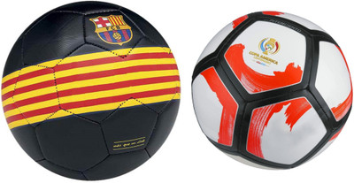 

SportsCorner Barca + Cope America (Pack of 2) Football - Size: 5(Pack of 2, Multicolor)