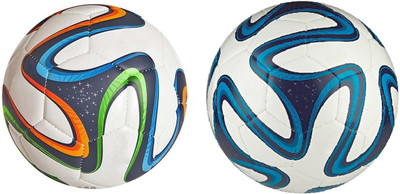 

SportsCorner Brazuca + Brazuca (Pack of 2) Football - Size: 5(Pack of 2, Multicolor)