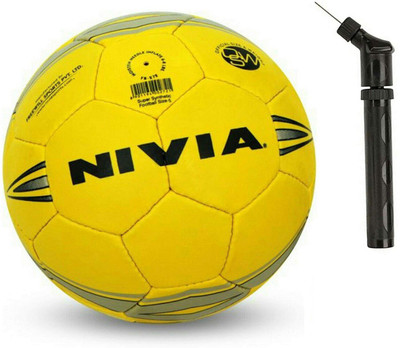 

Nivia Super Synthetic Football with Pump Combo Football - Size: (Pack of 2, Multicolor