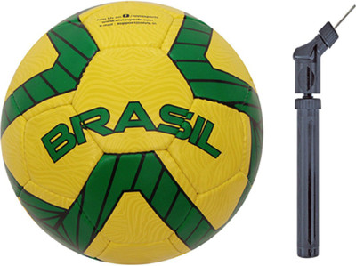 

Nivia Brazil Kross world Football With pump combo Football - Size: (Pack of 2, Multicolor