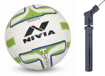 

Nivia Torrido Football with Pump Combo Football - Size: (Pack of 2, Multicolor