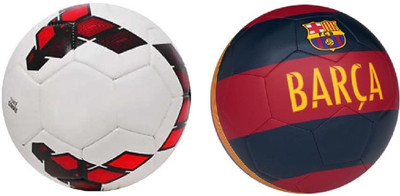 

SportsCorner PL + Barca Blue/Red (Pack of 2) Football - Size: 5(Pack of 2, Multicolor)