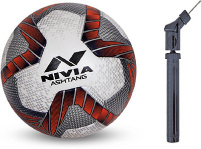 

Nivia Ashtang Football With Pump Combo Football - Size: (Pack of 2, Multicolor