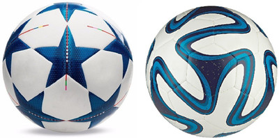 

SportsCorner Brazuca + Bluestar (Pack of 2) Football - Size: 5(Pack of 2, Multicolor)