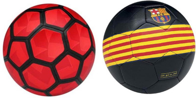 

SportsCorner Duro Red + Barca (Pack of 2) Football - Size: 5(Pack of 2, Multicolor)