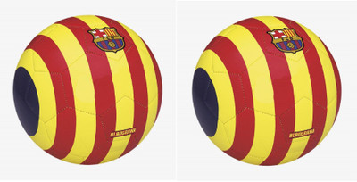 

SportsCorner FCB Blaugrana Yellow/Red (Pack of 2) Football - Size: 5(Pack of 2, Multicolor)