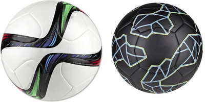 

SportsCorner Conext15 + Messi Black (Pack of 2) Football - Size: 5(Pack of 2, Multicolor)