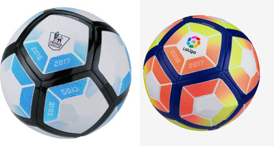 

SportsCorner Blue + Laliga Orange (Pack of 2) Football - Size: 5(Pack of 2, Multicolor)