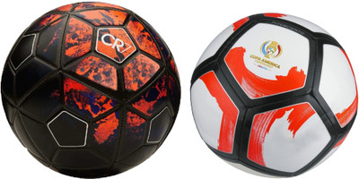 

SportsCorner CR7 + Cope America (Pack of 2) Football - Size: 5(Pack of 2, Multicolor)