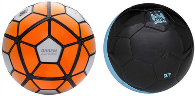 

SportsCorner Ordem + City Black (Pack of 2) Football - Size: 5(Pack of 2, Multicolor)