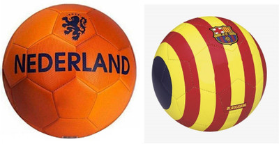 

SportsCorner Nedrland + FCB Blaugrana (Pack of 2) Football - Size: 5(Pack of 2, Multicolor)