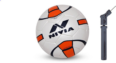 

Nivia Simbolo Football with Pump Combo Football - Size: (Pack of 2, Multicolor