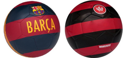 

SportsCorner Barca + Western Sydney (Pack of 2) Football - Size: 5(Pack of 2, Multicolor)