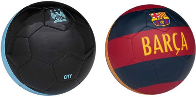 

SportsCorner City + Barca Blue/Red (Pack of 2) Football - Size: 5(Pack of 2, Multicolor)