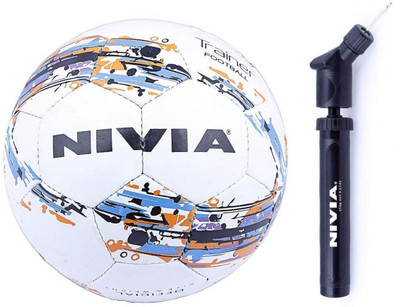

Nivia Trainer Football with Pump Combo Football - Size: (Pack of 2, Multicolor