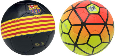 

SportsCorner Barca + Ordem (Pack of 2) Football - Size: 5(Pack of 2, Multicolor)
