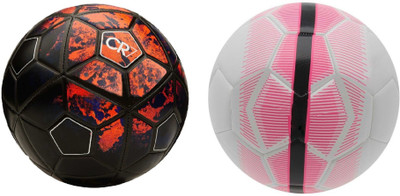 

SportsCorner CR7 + Mercurial Pink (Pack of 2) Football - Size: 5(Pack of 2, Multicolor)