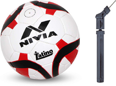 

Nivia Latino Football With pump combo Football - Size: (Pack of 2, Multicolor