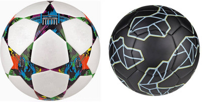 

SportsCorner Multistar + Messi Black (Pack of 2) Football - Size: 5(Pack of 2, Multicolor)