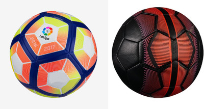 

SportsCorner Laliga + Mercurial Black (Pack of 2) Football - Size: 5(Pack of 2, Multicolor)