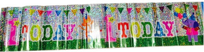 

Funcart 1st Today Holographic Banner(1 ft, Pack of 3)