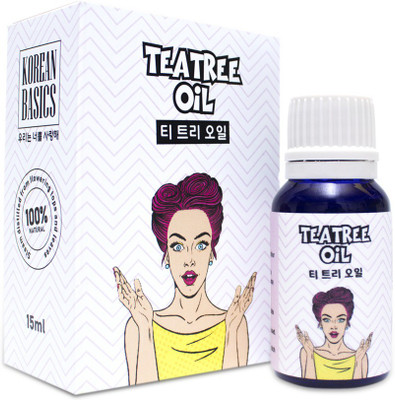 

Korean Basics Tea Tree Essential Oil- 100% Pure and Organic Essential Oil From Fresh leaves(15 ml)
