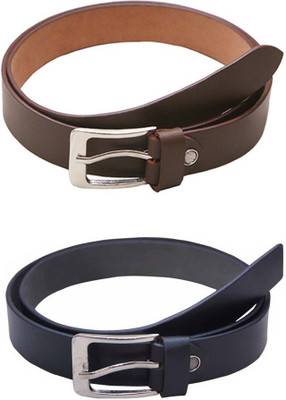 

Lee Topper Men Casual, Evening, Formal, Party Black, Brown Artificial Leather Belt