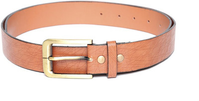 

Blueberry Men Casual Beige Artificial Leather Belt, Brown