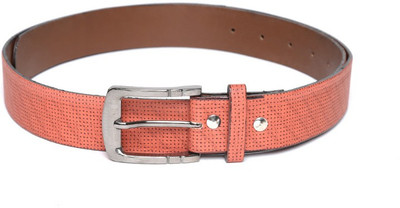 

Blueberry Men Casual Orange Artificial Leather Belt, Brown