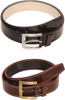 

Lee Topper Men Casual, Evening, Formal, Party Black, Brown Artificial Leather Belt