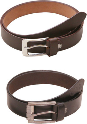 

Lee Topper Men Casual, Evening, Formal, Party Black, Brown Artificial Leather Belt