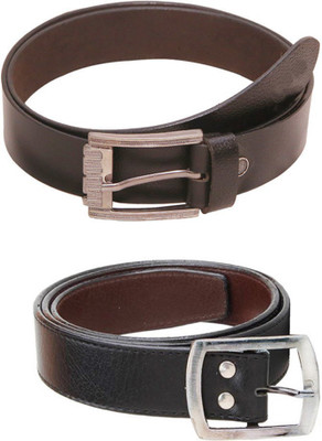 

Lee Topper Men Casual, Evening, Formal, Party Black Artificial Leather Belt