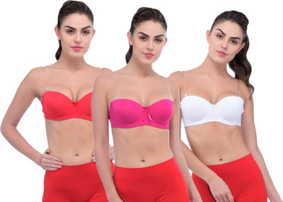Piftif Women Push-up Non Padded Bra(Multicolor)